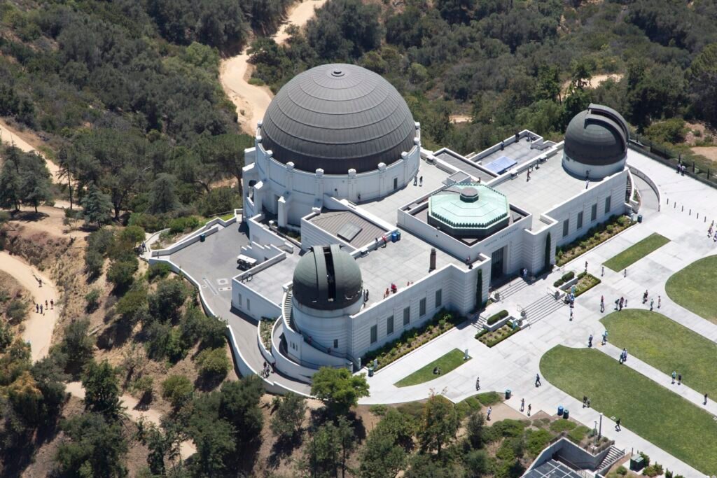 Griffith Observatory on the slope of Mount Hollywood in Griffith Park